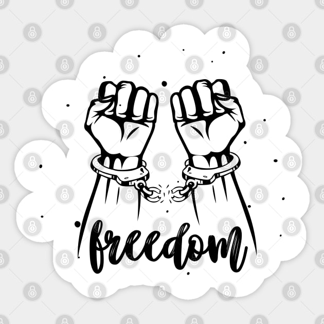 Freedom Sticker by Whatastory